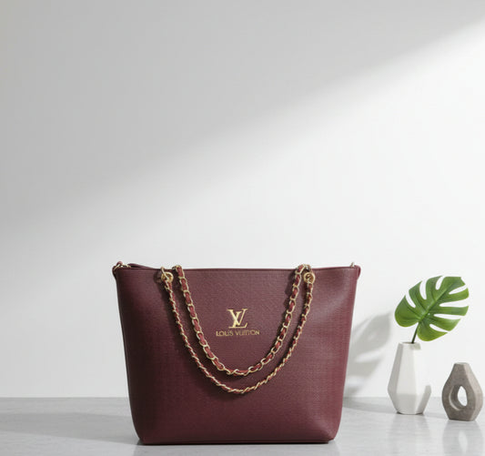 The Burgundy Status Shoulder Bag